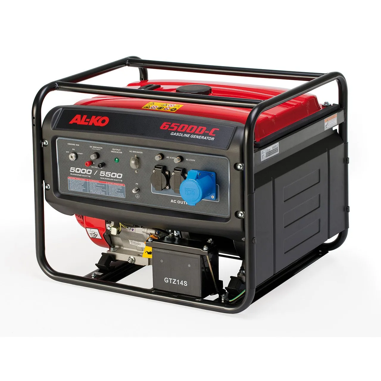 AL-KO 6500 D-C, 5000 W, 230 V, 25 l, Bensin, Automatisk, 50 Hz