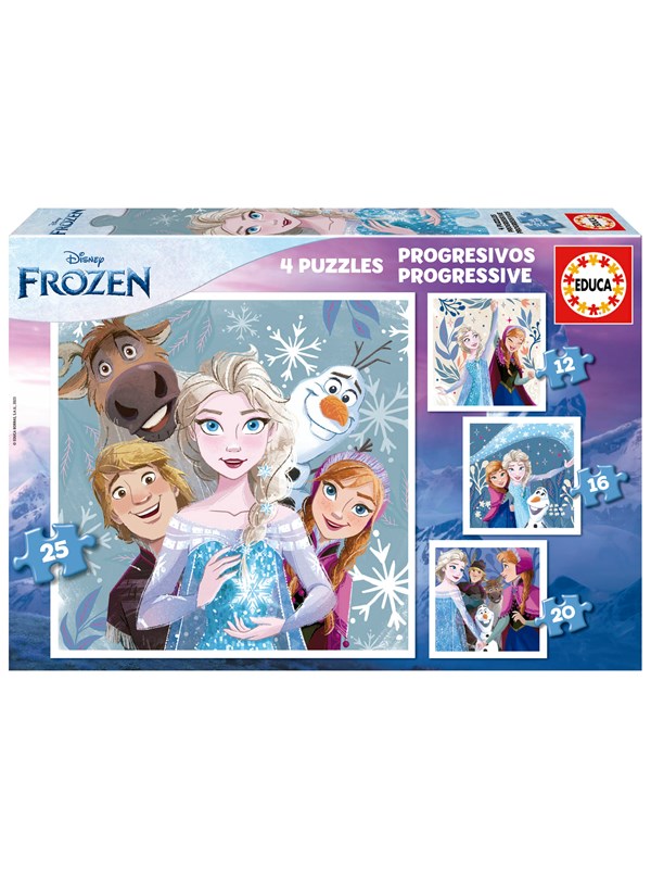 Educa 4 In 1 Frozen12-16-20-25