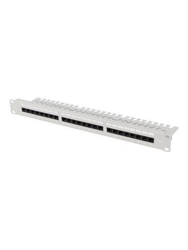 Lanberg patch panel - 1U - 19" - with shelf