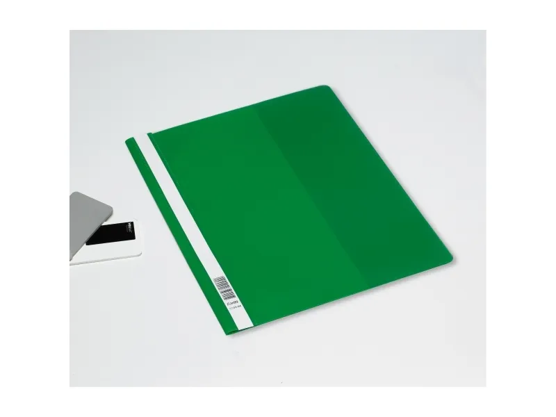Tilbudsmapper, Bantex 3240, A4+, PP, split og overligger, grøn, pakke med 25 stk
