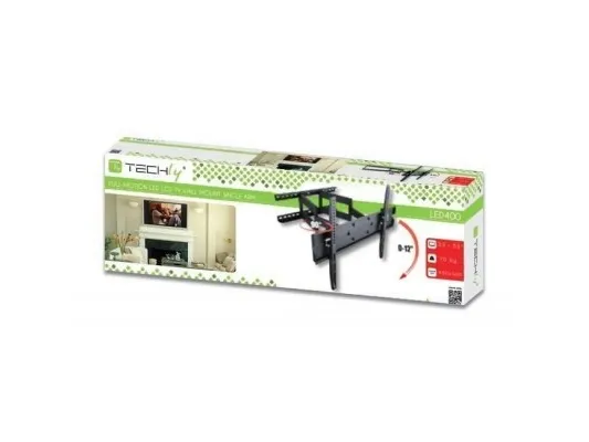 Techly ICA-PLB 147M, 58,4 cm (23), 139,7 cm (55), 50 x 50 mm, 400 x 400 mm, -12 - 0°, Sort