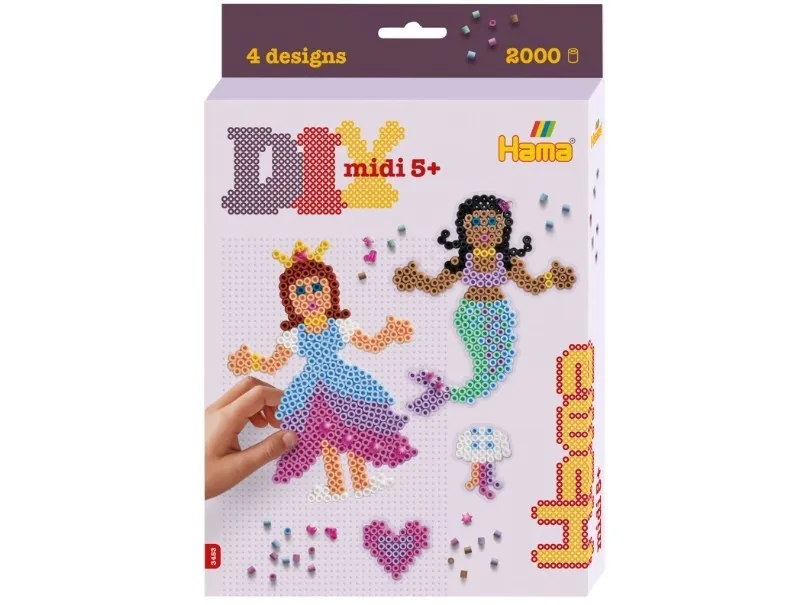 Hama midi opphengsboks prinsesse og havfrue