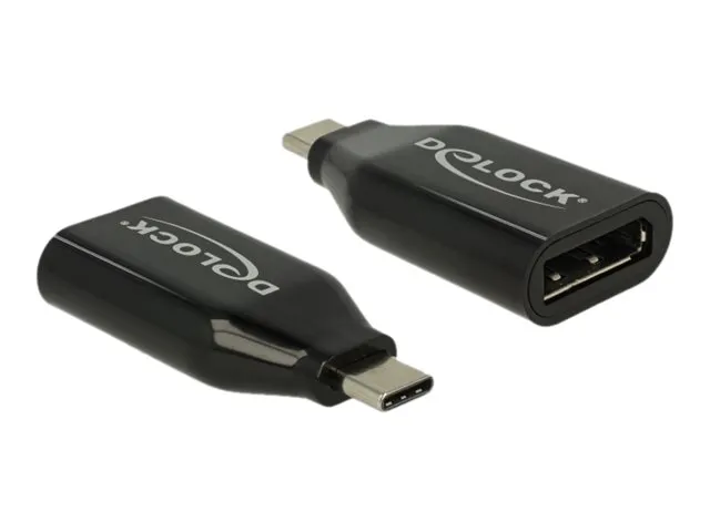 Delock - Ekstern videoadapter - Chrontel CH7213 - USB-C 3.1 - DisplayPort - svart