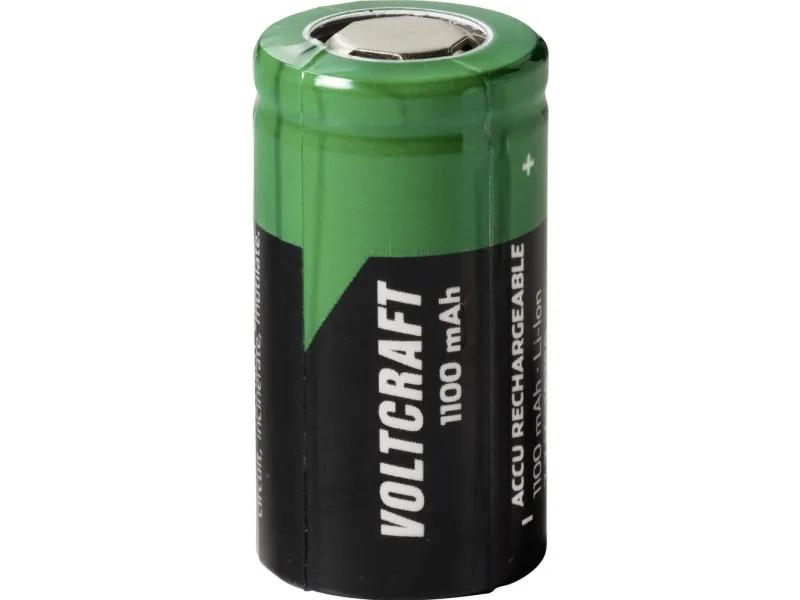 VOLTCRAFT spesialbatteri 18350 Flat-Top Li-Ion 3,7 V 1100 mAh 1 stk (VC-17666005)
