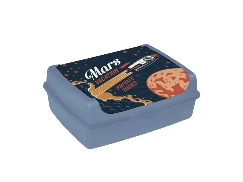 keeeper matboks carla midi Space Tour, nordic blue Deco-Click-Box midi, PP, praktisk lukking (1069768028400)