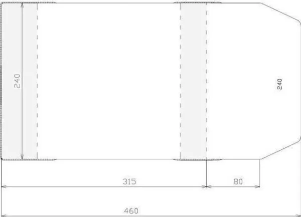 Stabelomslag justerbart 240x395 mm (50 stk.)