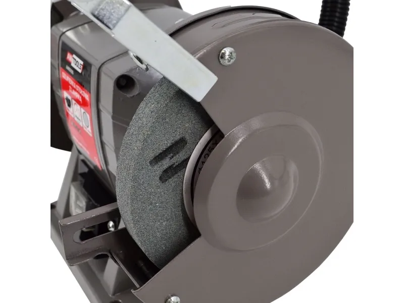 AWTOOLS benk-sliper med lampe 125 mm 150 W