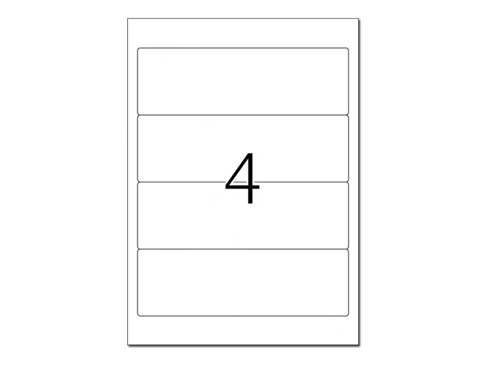 HERMA Special - Papir - matt - permanent selv-adhesiv - gul - 192 x 61 mm 400 etikett(er) (100 ark x 4) opake arkivmappeetiketter