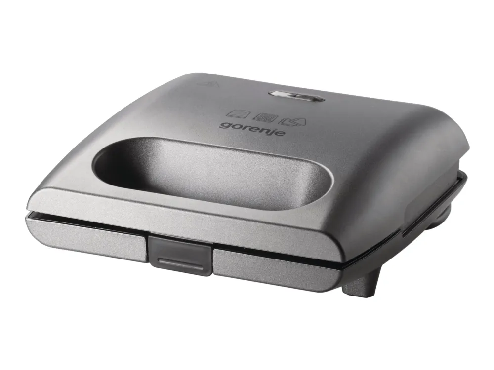 Gorenje Sandwichmaskin SM703GCG 700 W, Antall tallerkener 3, Antall bakverk 2, Grå