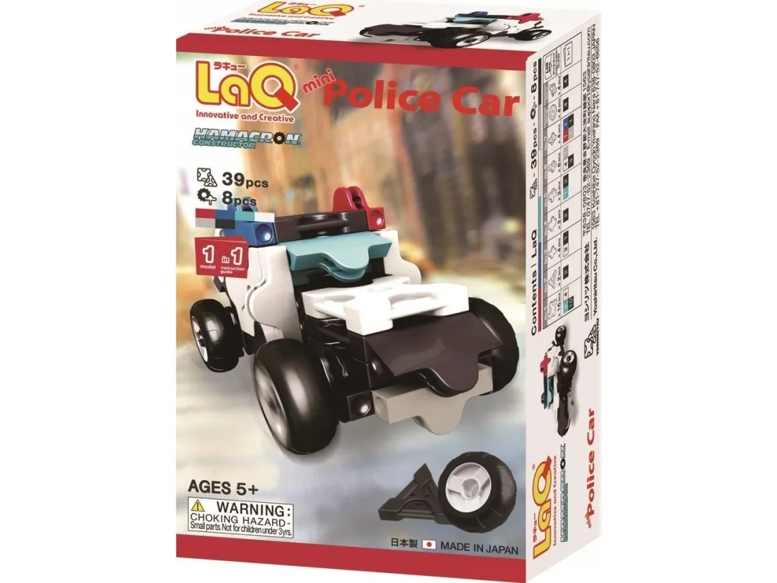 Adamigo Mini Police Car utdanningsblokker