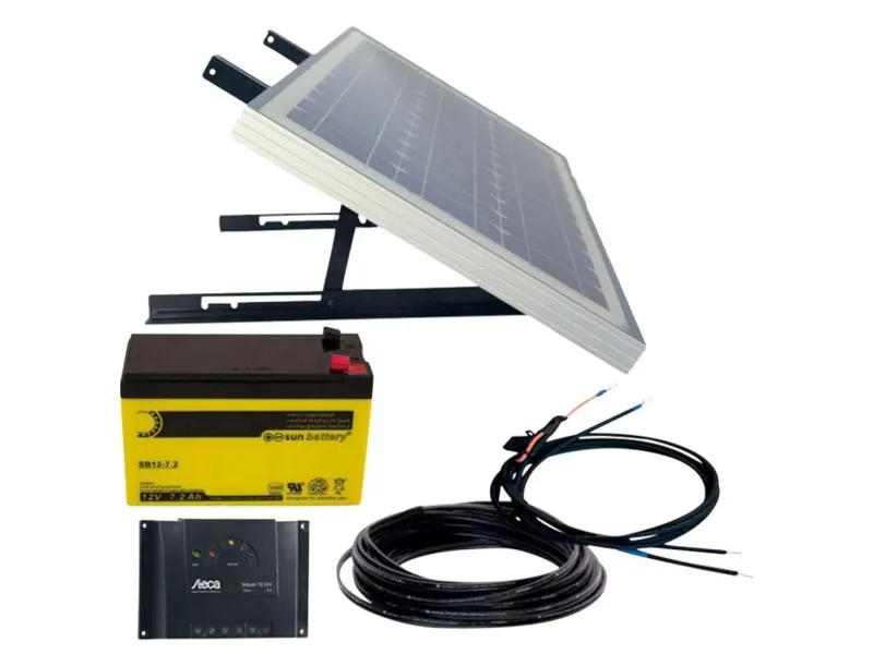 Phaesun Energy Generation Kit Solar Rise Nine 1.0 600299 solcellesett 10 Wp inkl. batteri, tilkoblingskabler og laderegulator
