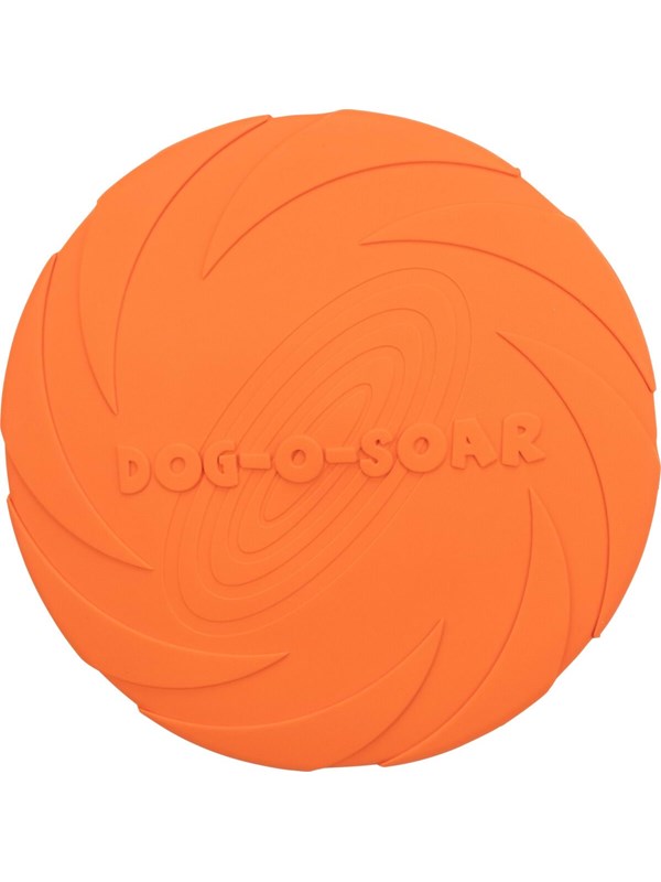 Trixie Dog Disc Frisbee Natural Rubber Orange 22cm