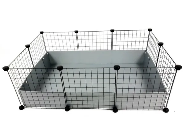C&C Modulært bur 3x2 110x75 cm marsvin, pindsvin, sølvgrå