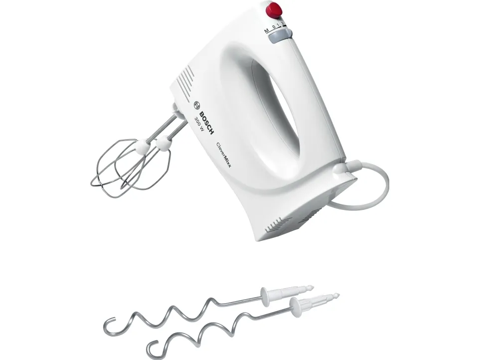 Bosch MFQ3030, Håndmikser, Hvit, Vispe, Elte, Miksing, Knapper, 350 W, AC