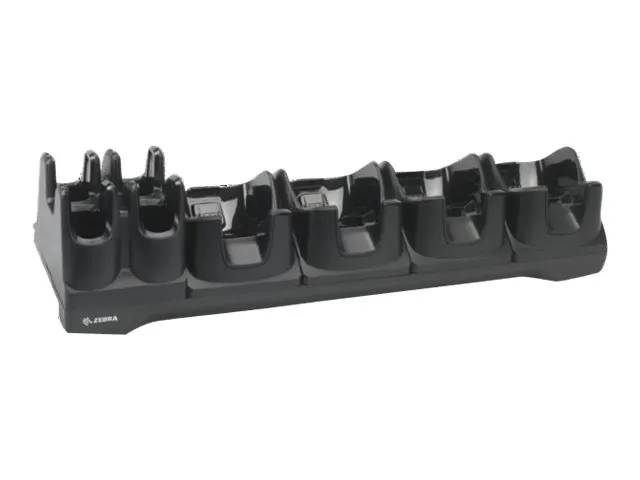Zebra 4Slot Charge Only Cradle with 4Slot Spare Battery Charger - Håndholdt ladestativ + batterilader - utgangskontakter: 4 - for Zebra TC8000, TC8000 Premium, TC8000 Standard, TC8300
