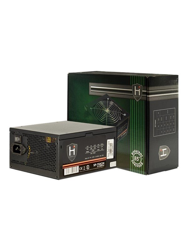 Inter-Tech HiPower SP-750CM Strømforsyning (PSU) - 750 Watt - 140 mm - ATX 2.3 - 80 Plus Not certified