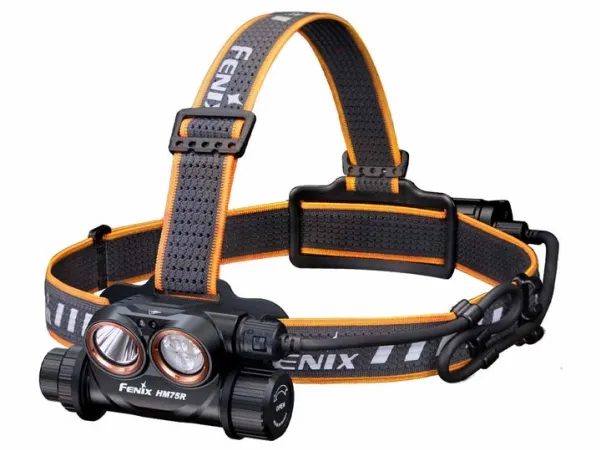 Fenix HM75R, Hodebåndslommelykt, Flerfarget, Batterinivå, LED, 1600 lm, 6500 K