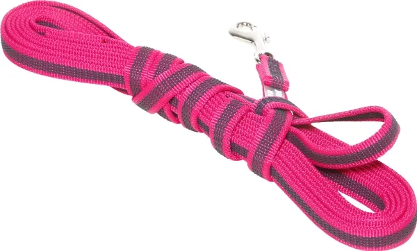 Julius-K9 K9 C&amp G line,rosa/grå,14mm/5m,m/håndtak,maks 30kg
