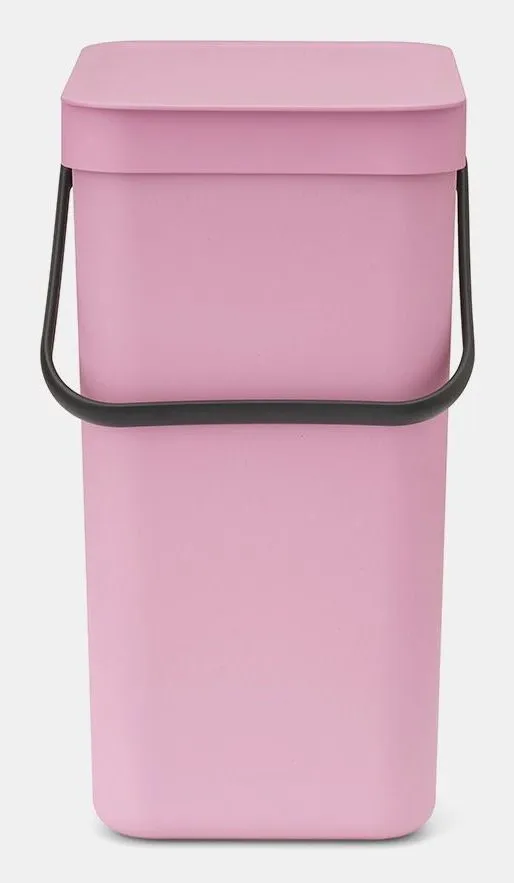 Brabantia Sort & Go, 12 l, Rektangulær, Resirkulert plast, Rosa, Manuell, Belgia