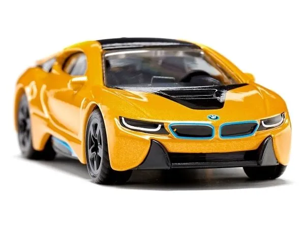 Siku BMW i8, Bil, Gutt/Jente, Plast, Svart, Gult, 33 mm, 80 mm