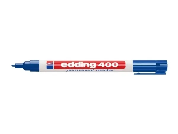 edding 400 - Markør - permanent - blå - 1 mm