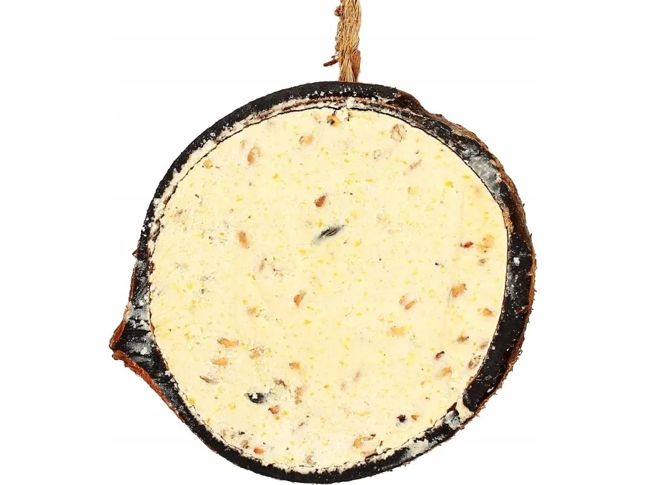 Garden&Fun kokossmørfôr for frittgående fugler halv kokos 200 g