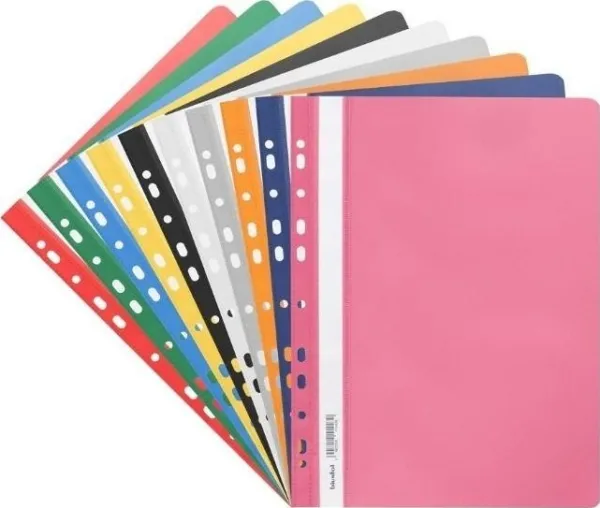 SOFT FOLDER A4 PP hengemappe, blandede farger, pk. 10 stk, SPP-02