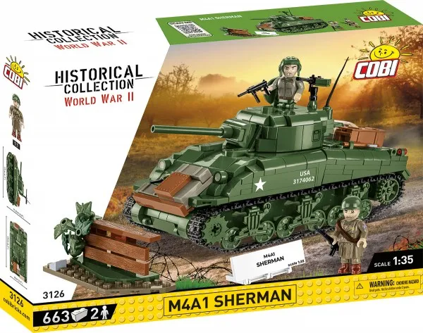 COBI M4A1 Sherman byggesett i målestokk 1:35