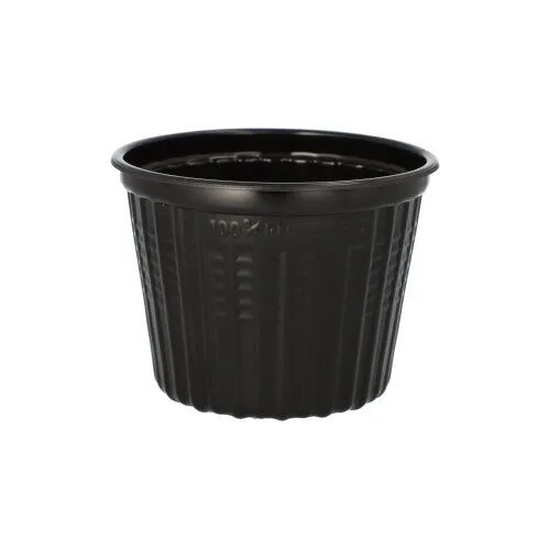 Papstar 25 Mehrweg-Suppenbecher 500 ml, Bolle, Rund, Polypropylen, Sort, Monokromatisk, 25 stykker