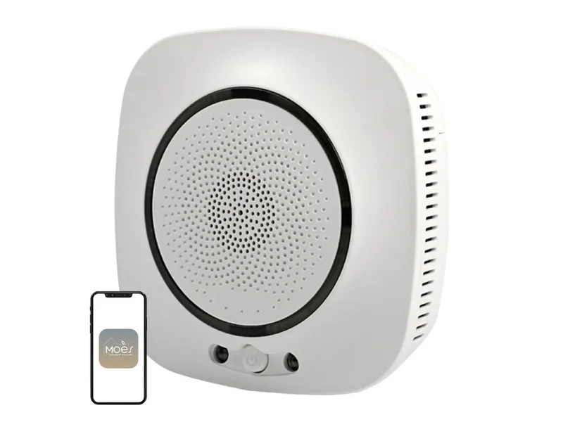 Avatto intelligent CO-detektor med sirene 230Vac Wi-Fi TUYA / Smart Life