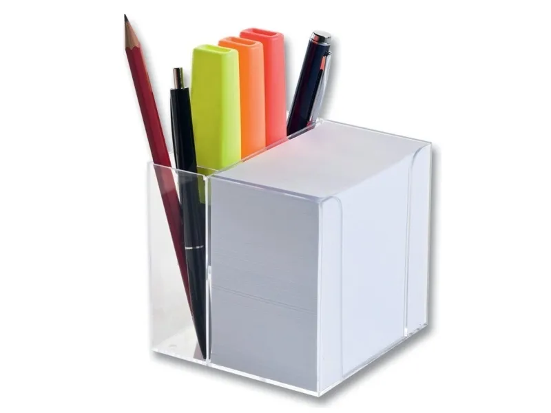 Folie Zettelbox transparent inkl. 700 notatlapper