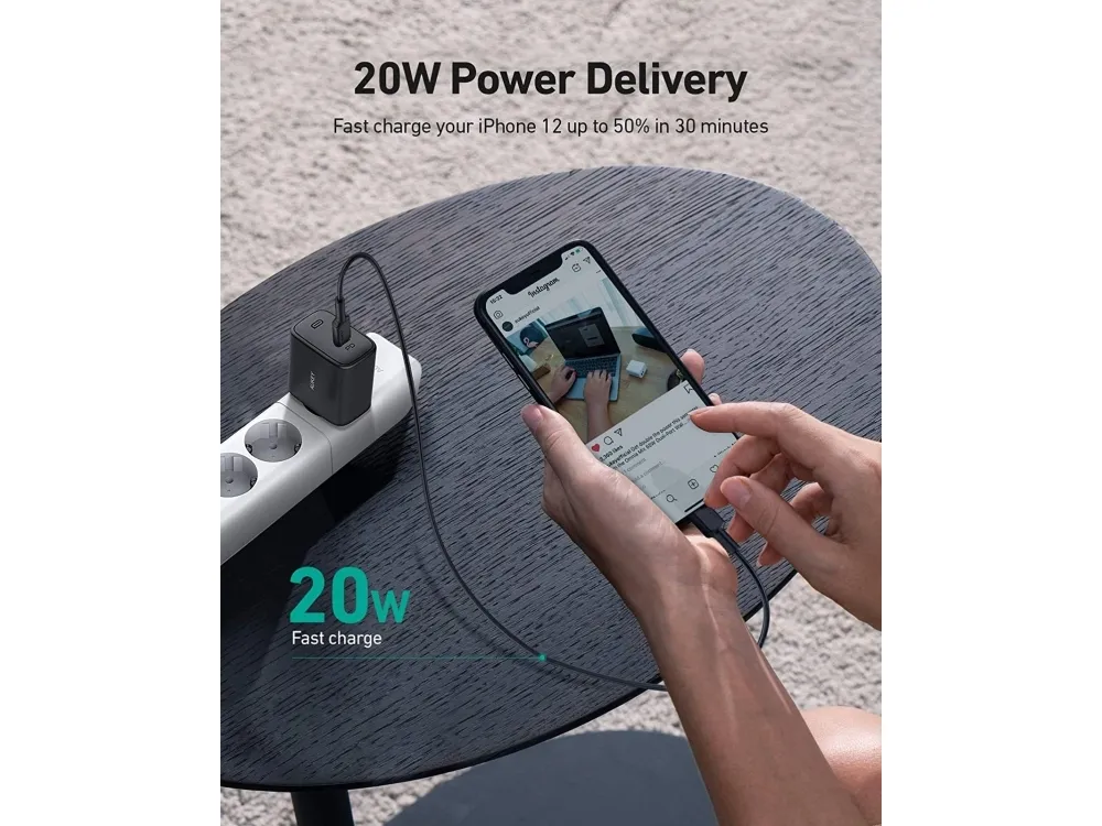 Aukey AUKEY PA-F1S Swift Charger Ultrafast 1xUSB C Power Delivery 3.0 Charger 20W 3A