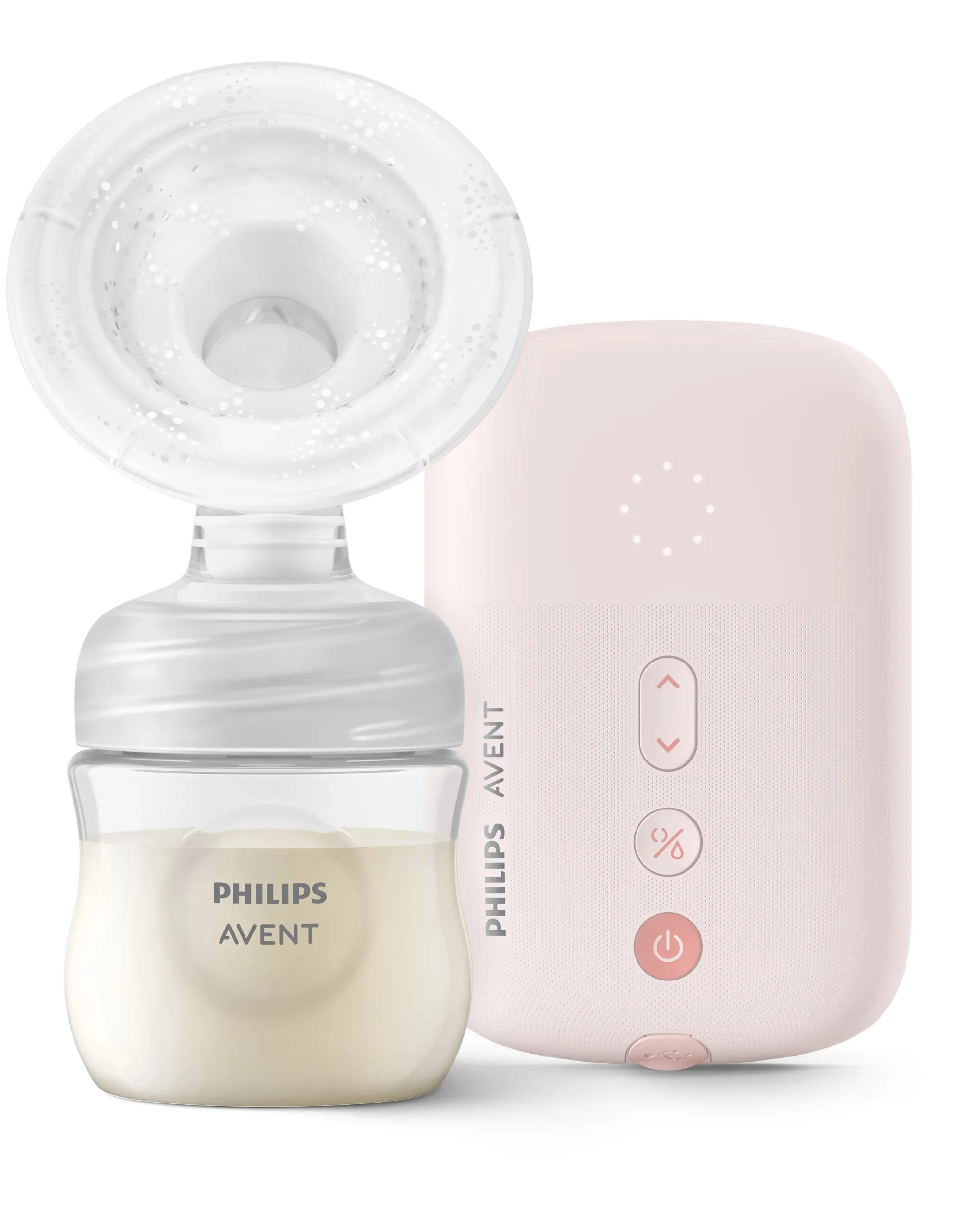 Philips AVENT Single Electric (Corded Use) SCF395/01 Brystpumpe, Elektronisk, Rosa, Translucent