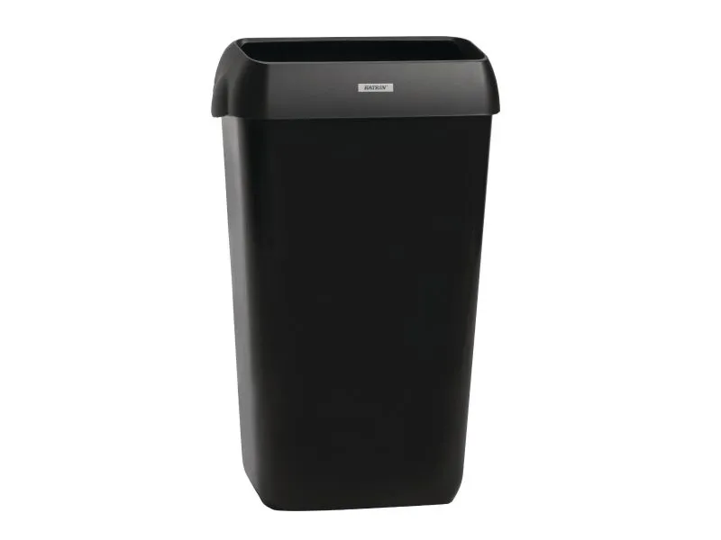 Affaldskurv Katrin 25 ltr Sort til Vægophæng,2 stk/krt