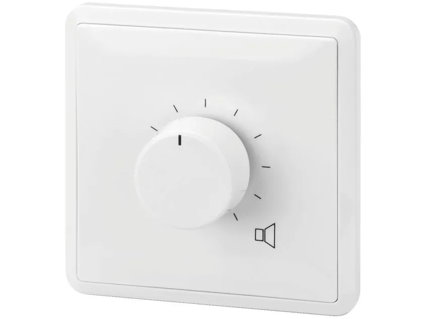Monacor ATT-306PEU, Rotasjonsvolumkontroll, Hvit, 6 W, 80 x 67 x 80 mm, 190 g