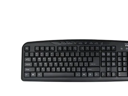Ewent EW3130, Full størrelse (100 og), Koblet med ledninger (ikke trådløs), USB, Membrannøkkelbryter, QWERTY, Sort
