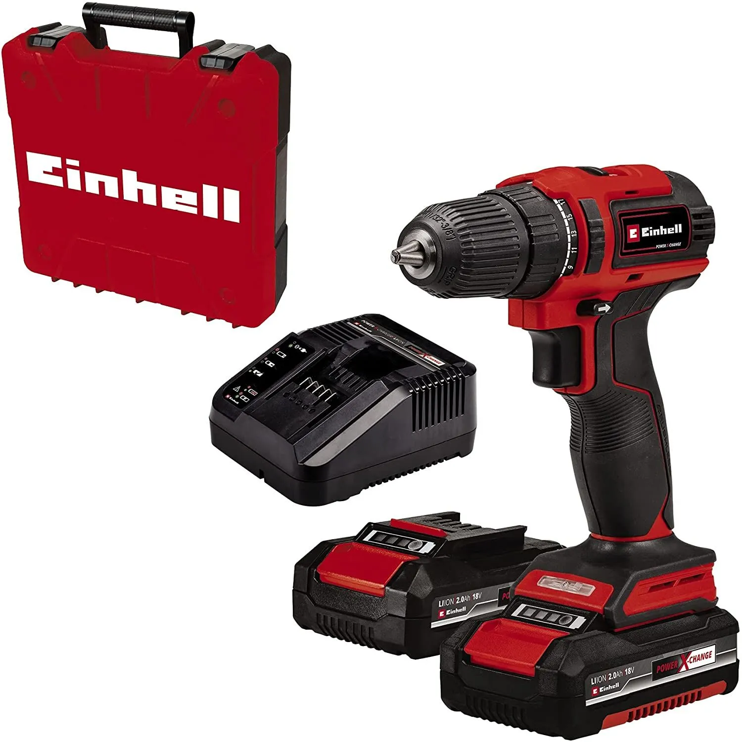 Einhell 4513995, Elektrisk skrutrekker, 18 V, Lithium-Ion (Li-Ion), 165 mm, 75 mm, 230 mm