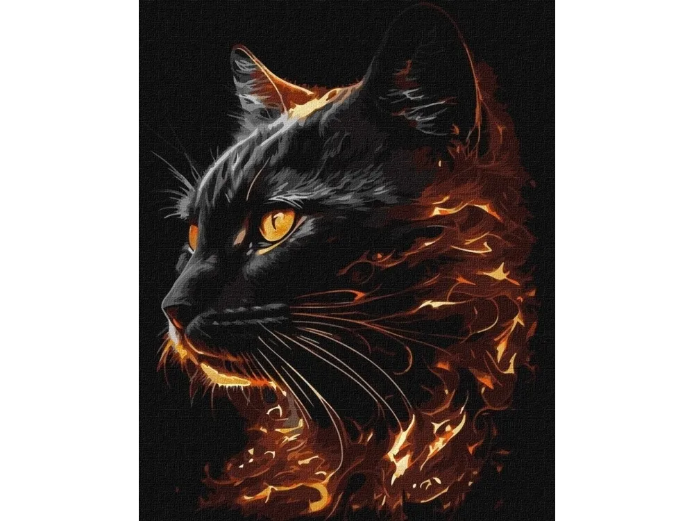 Maleri etter tall - Brennende skjønnhet 40x50cm