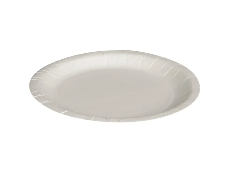 Paptallerken, ABENA Gastro, Ø18cm, hvid, pap - (20 stk.)