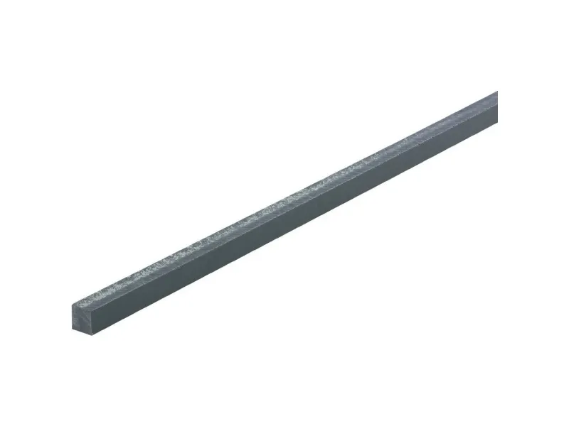 PVC firkantprofil (L x B x H) 500 x 10 x 10 mm - 1 stk