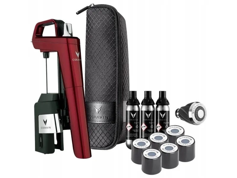 Coravin vins vedlikeholdssystem Timeless Six+ Burgund