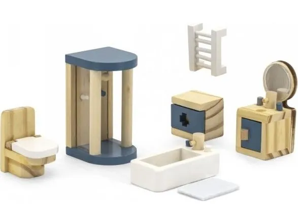 Viga Toys Lėlių namo rinkinys Vonia, Viga PolarB