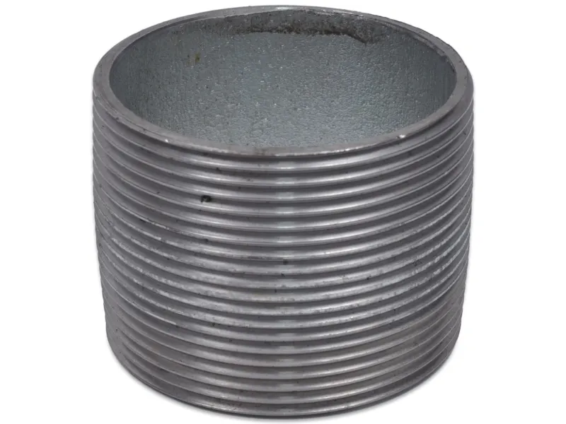 Nippelrør galvaniseret 3/4 sammenskåret