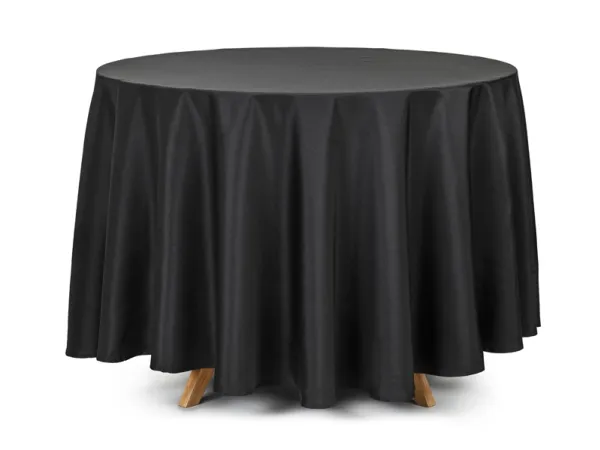 PartyDeco OBRO1-010, rund, svart, duk, innendørs, 230 x 230 cm, 1 stk