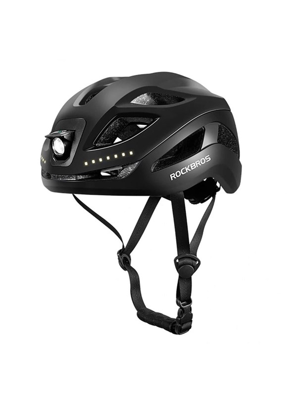 Rockbros ZK-077 Bike Helmet with Integrated Multi-Directional Lighting 57-61 cm - Black