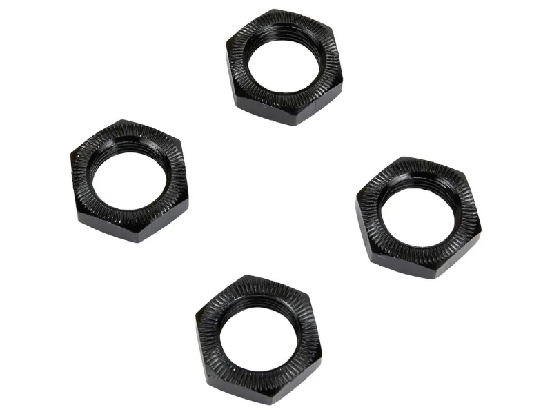 Reely 1:8 hjulmuttere selvlåsende sort - 4 stk