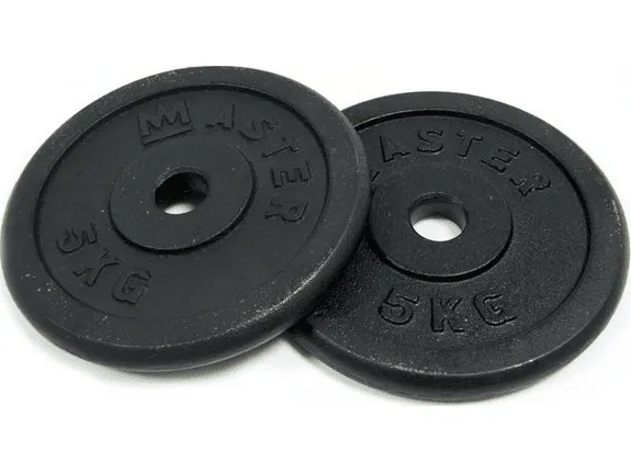 Master vektskiver i støpejern 5 kg x2