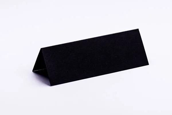 Kort til bord 10x7 cm sort tekstur 10 stk.