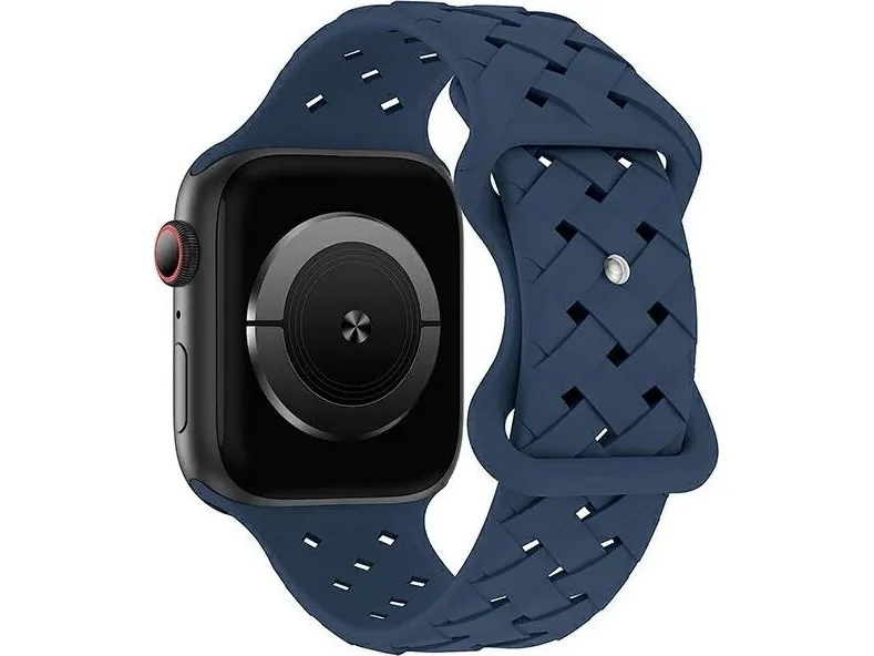 Beline-rem Apple Watch Silikonvevd 38/40/41 mm blå/dyp blå boks