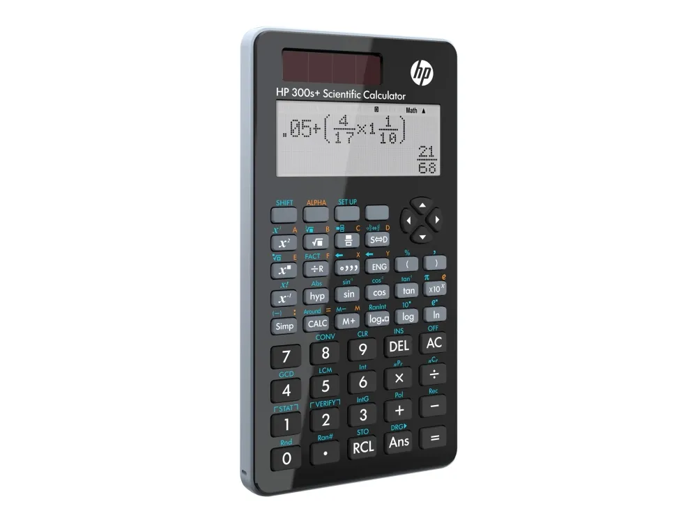 HP 300s+ - Vitenskapelig kalkulator - 15 sifre - solpanel, batteri - svart